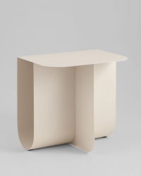 Журнальный столик Laure металл светло-серый