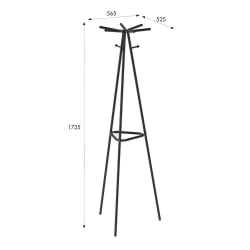 Вешалка напольная Галилео 217 Черный