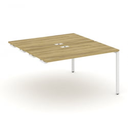 Двойной стол-приставка к опорным тумбам/шкафам CONCEPT CN.DSPR-003 Дуб Винченцо Белый