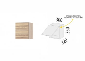 Антресоль (с системой плавного закрывания) Бруклин 101.106.1