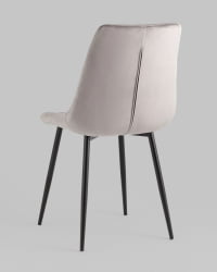 Стул Флекс Нев велюр светло-серый 2шт / New