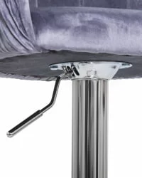 Стул барный DOBRIN DARCY Серый велюр 1922-19