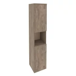 Шкаф высокий узкий левый ОНИКС О.СУ-1.5(Л) Тиквуд Темный / ONIX O.SU-1.5(L)