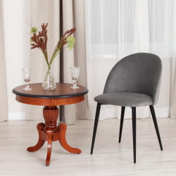 Стул MONRO (mod. 710) ткань/металл, 56х51х80 см, высота до сиденья 47 см, серый barkhat 26/черный