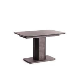 Стол обеденный SKAT ЛДСП/МДФ, 120-160х80х75 см, Оникс/Графит