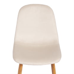 Стул BREEZE (mod. 4724) вельвет/металл, 44 х 53 х 87 см, Light beige (светло-бежевый) HLR1 / натуральный