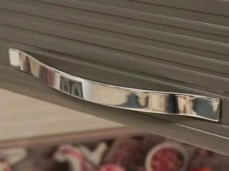 Шкаф кухонный угловой Графит 74.20 Сосна Астрид -Ваниль-Графит