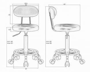 Компьютерное кресло ДОБРИН БИЛЛЙ (черный) / DOBRIN BILLY