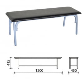 Банкетка без спинки Астрид Черный