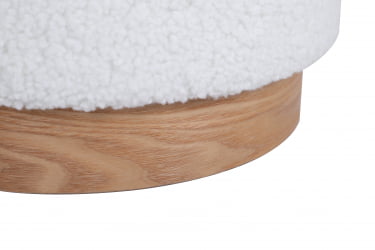 Пуф с ящиком Долли S тедди Белый