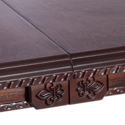 Стол COPPOLA бук, мдф, 140+40x80x77см, Tobacco, узор прямой