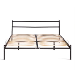 Кровать двуспальная из металла Marco металл, 160*200 см, черный