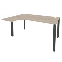 Стол эргономичный левый на П-образном м/к ONIX O.MP-SA-4L Дуб Аттик/Антрацит