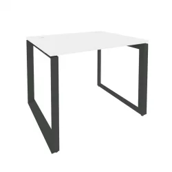 Стол рабочий на О-образном м/к ОНИКС О.МО-СП-1.8 Белый Бриллиант/Антрацит / ONIX O.MO-SP-1.8