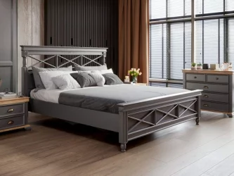 Спальный гарнитур Амели №11 Оникс серый