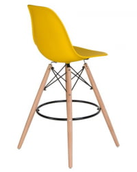 Стул барный DOBRIN DSW BAR (ножки светлый бук, цвет сиденья желтый (Y-01)) 2 шт