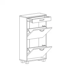 Обувница ШО-52 В Ясень шимо светлый