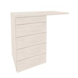 Тумба приставная (TIP-ON) (универсальная л/пр) ONIX O.TPU-4 TIP Денвер Светлый