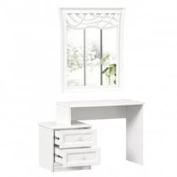 Столик туалетный Джулия с зеркалом ППУ Белый