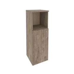 Шкаф средний узкий левый ОНИКС О.СУ-2.1(Л) Тиквуд Темный / ONIX O.SU-2.1(L)