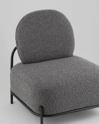 Кресло Стоун К new ткань букле темно-серый