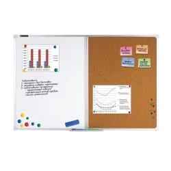 Доска комбинированная магнитно-маркерная BRAUBERG для объявлений 60х90 см