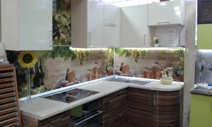 Глянцевый фартук (КОМПОЗИТ) KM 17