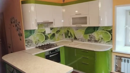 Глянцевый фартук (КОМПОЗИТ) KM 19