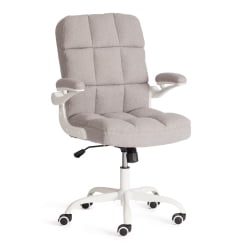 Кресло офисное Lugano Wh ткань teddy, светло-серый