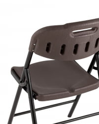 Складной стул банкетный коричневый под дерево