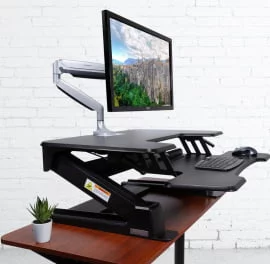 Регулируемая подставка на стол для монитора и ноутбука ERK-CV-PRO36B Черная
