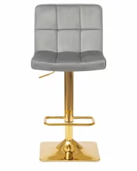 Стул барный ДОБРИН ГОЛДИЕ Серый велюр МДЖ9-75 / DOBRIN GOLDIE MJ9-75