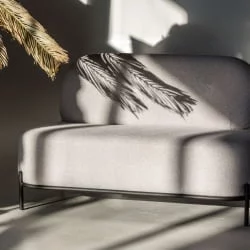 Диван с подушкой Gawaii 2-х мест Тем серый