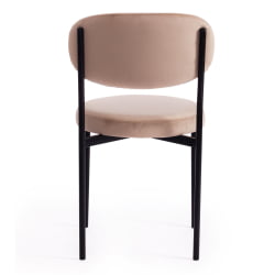 Стул REVO (mod. 7033) ткань/металл, 47х54х82 см, высота до сиденья 47 см, бежевый barkhat 5/черный