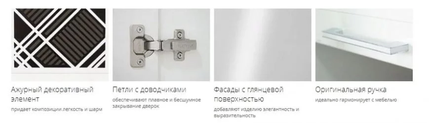 Шкаф кухонный с решеткой (лев/прав) Бьянка 102.23