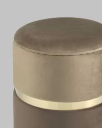 Банкетка Кэрри с ящиком велюр Коричневый