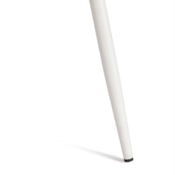 Стул со спинкой CHILLY (mod. 7094-1) вельвет/металл, 44,5х52,5х86 см, pink (розовый) HLR39 / белый