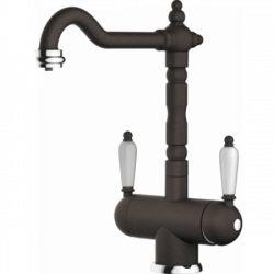 Смеситель Omoikiri Amagasaki-Dc Латунь/Гранит/Темный Шоколод