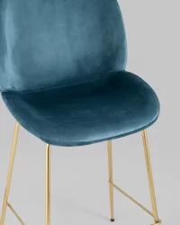 Стул полубарный Beetle со спинкой gold Маренго