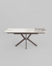 Стол раскладной Marmer 120-180*80*76 см керамика капучино