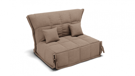 Диван Джаз 2000 (ЗР) Цвет фасада: Светло коричневый; Тип: Прямой; Материал фасада: Металл/Велюр