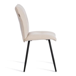 Стул обеденный Свеет флок , 46х55х88, молочный/черный, 4 / Sweet