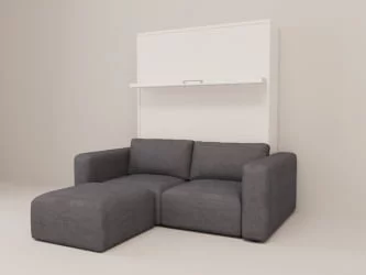 Диван-кровать трансформер Смарт 1 с пуфом К 1400 Венге