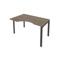 Стол письменный МЕТАЛ СЙСТЕМ Б.СА-2 Л Вяз/Антрацит / METAL SYSTEM