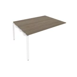 Проходной наборный элемент переговорного стола Metal System Б.ППРГ-4 Вяз/Белый