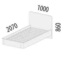 Кровать Аляска 501.10