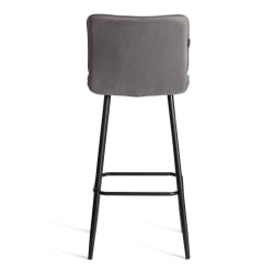 Барный стул Bari/Бари велюр, серый, 29, 45х56х110 см