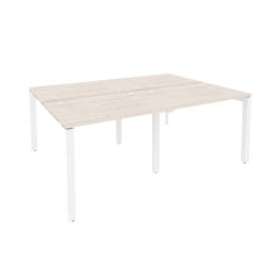 Рабочая станция на П-образном м/к ОНИКС О.МП-Д.РС-4.1.7 Денвер Светлый/Белый / ONIX O.MP-D.RS-4.1.7