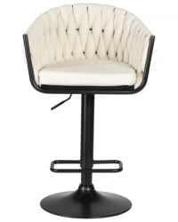 Стул барный DOBRIN LEON (кремовая ткань (LAR 275-33)) 2 шт