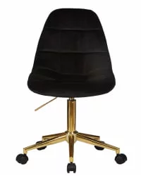 Офисное кресло для персонала DOBRIN DIANA Чёрный велюр MJ9-101